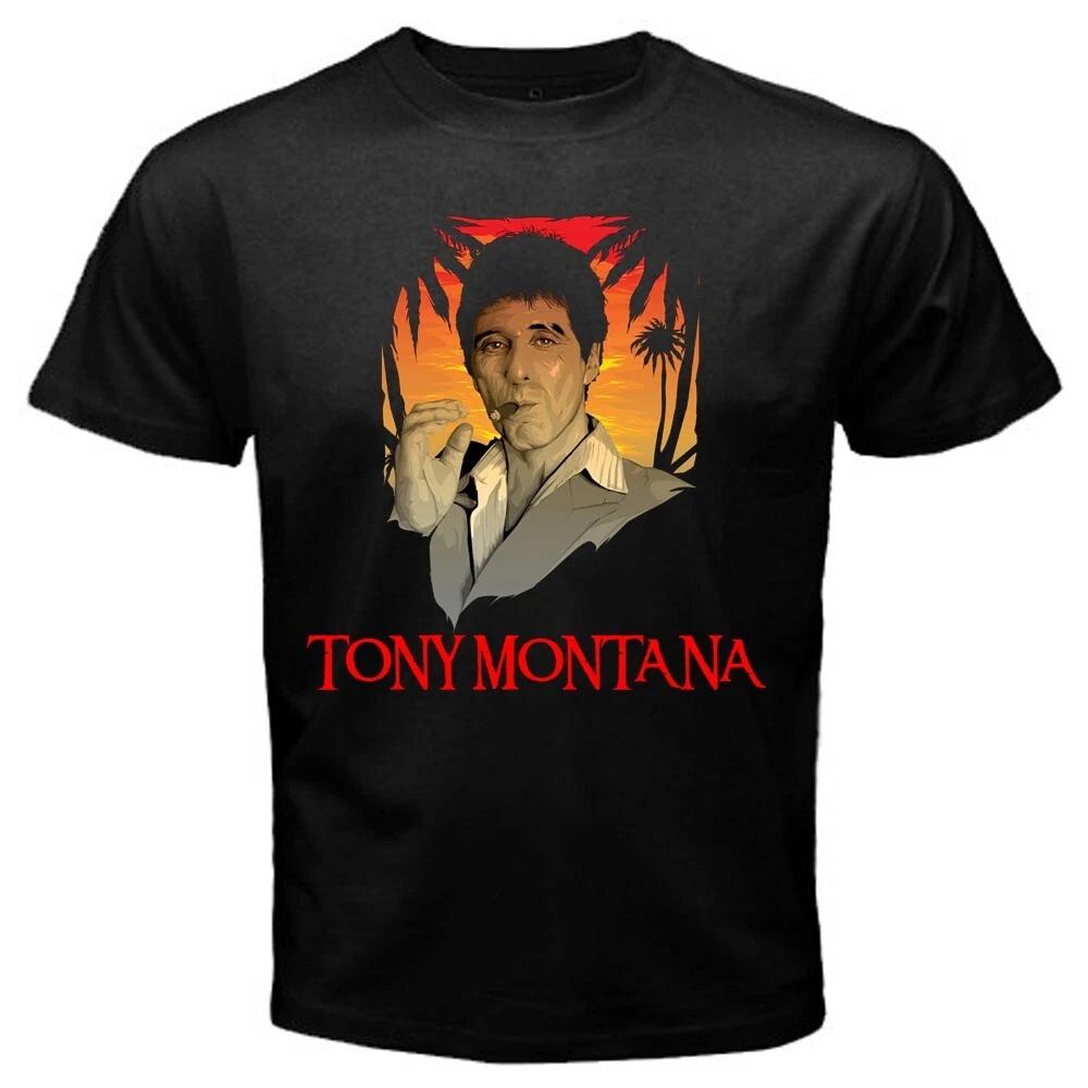 SCARFACE TONY MONTANA Black Size S to 5XL L