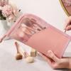 1 Pc Portable Stand  Empty Cosmetic Bag Travel Toiletry Bag Zipper Makeup Brush Organizer Bag(Only Empty Bags Not Including Others)