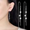 Elegant Star Threader Tassel Earrings - Versatile Fashion for Women