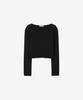BASIKA Wave Basic Layered T-Shirt (Black)