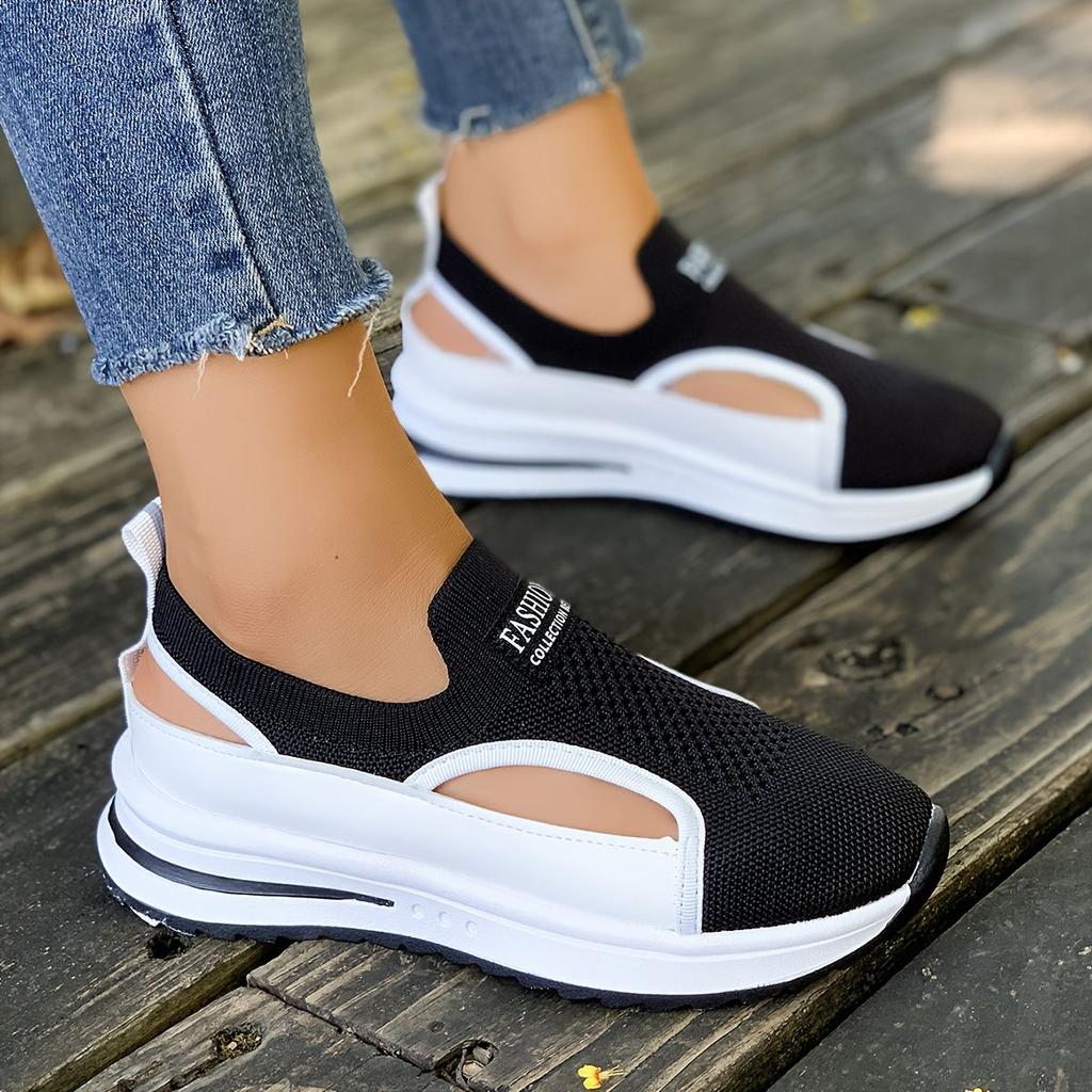 2026 Women Designer Shoes Hollow Outdoor Comfortable Baotou Sneakers Anti-Slip Breathable Out Slip-On Sneakers Zapatos De Mujer