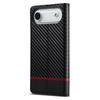 LC.IMEEKE For iPhone 17 Air Wallet Case Carbon Fiber Texture Leather Phone Cover