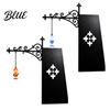 Decorative Tag Holder Bracket Vintage Iron Wall Hanging Stand Retro Hook Rack for Small Indoor Outdoor Ornaments Black Wrought Display Shop