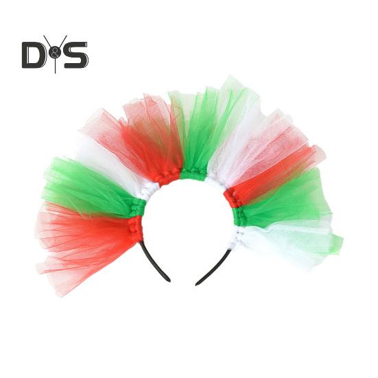 Mardi Gras Glitter Headband for Women Carnival Hairband Costume Accessories Mesh Hair Clip Headpiece for Women Children