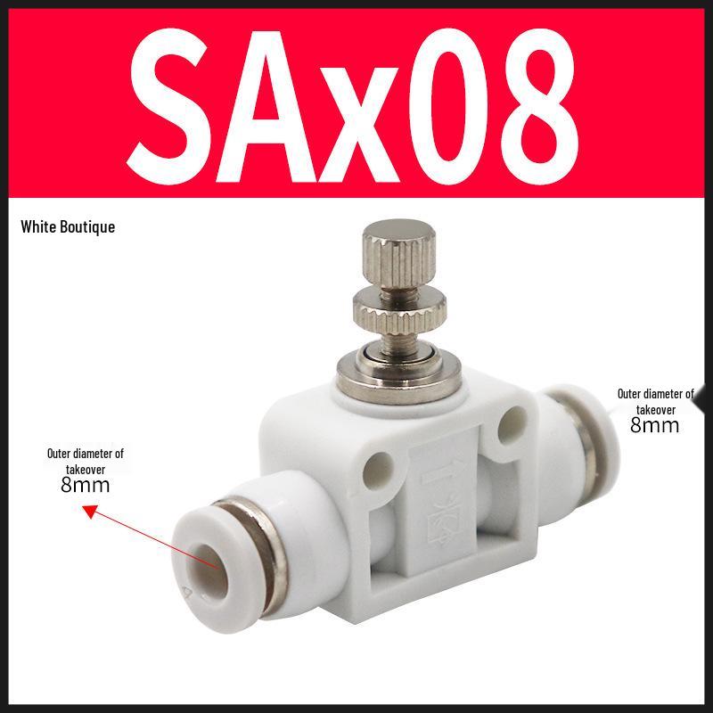 Pneumatic SA4/6/8/10 Pipe One-Way Throttle Valve Air Hose Connector