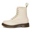 Dr. Martens Couro Confortáveis Quentes Botas de Cano Médio Botas Femininas Bege 26802292