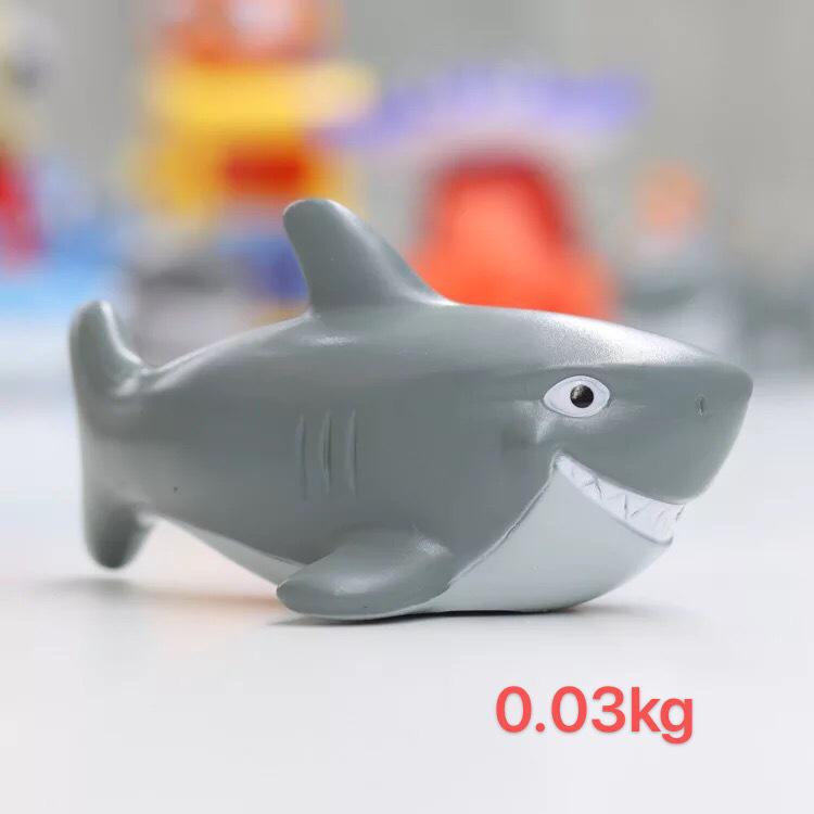 Exclusive Vinyl Water Play Set for Bathing: Shark, Octopus, and Turtle