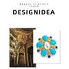 Medieval vintage style palace style brooch, Baroque gemstone, round retro light luxury brooch, high-end chest flower