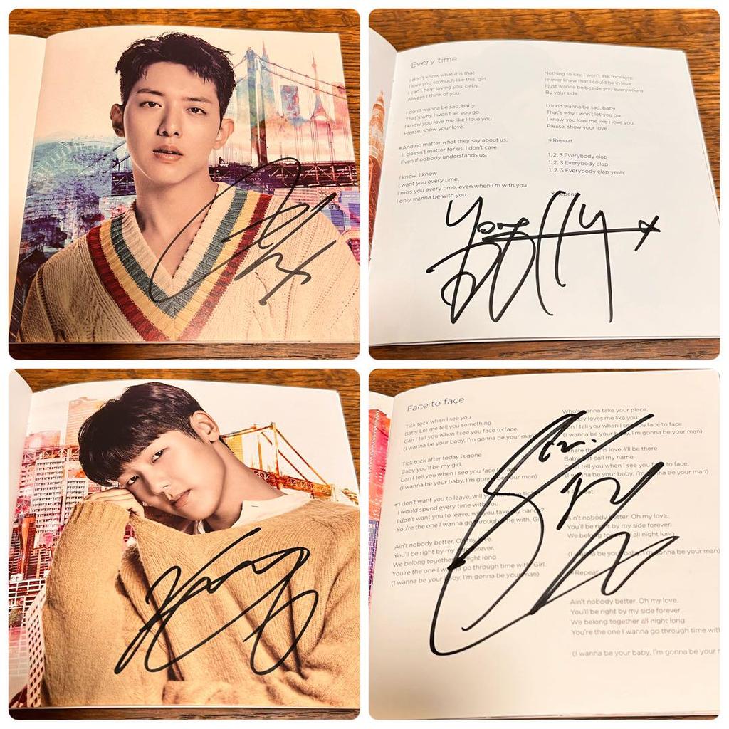 [USED] CNBLUE Autographs Yonghwa, Jongshin, Minhyuk, Jonghyun