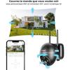 Caméra de surveillance - iegeek - 5mp - vision nocturne couleur - étanchéité ip65 - sans fil solaire