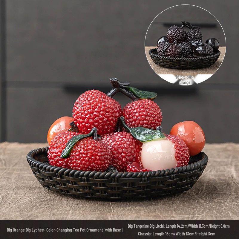 Меняющий цвет чайный питомец-украшение личи