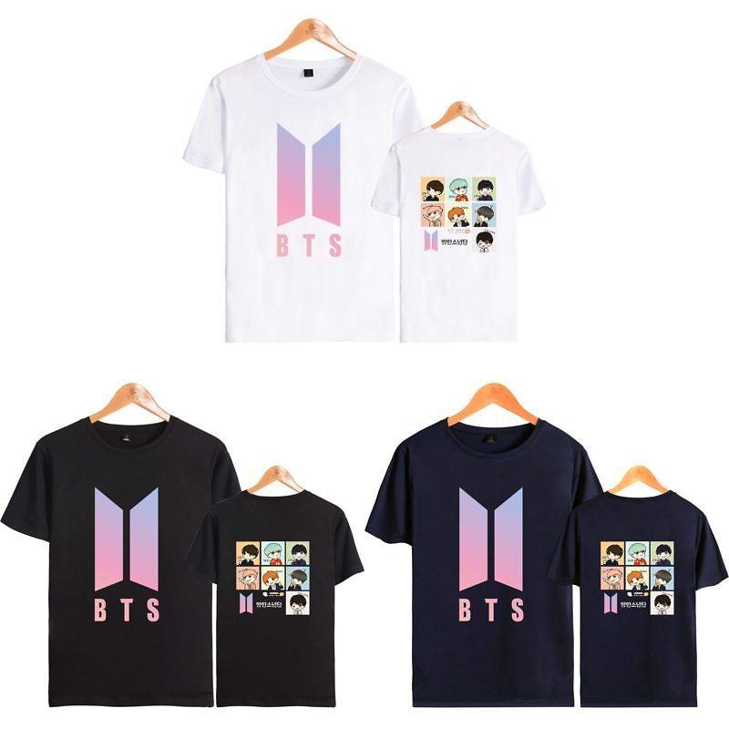 Bts Graphic Printed Modal Tee Oversized Streetwear Shirt For Kpop Fans Summer Casual