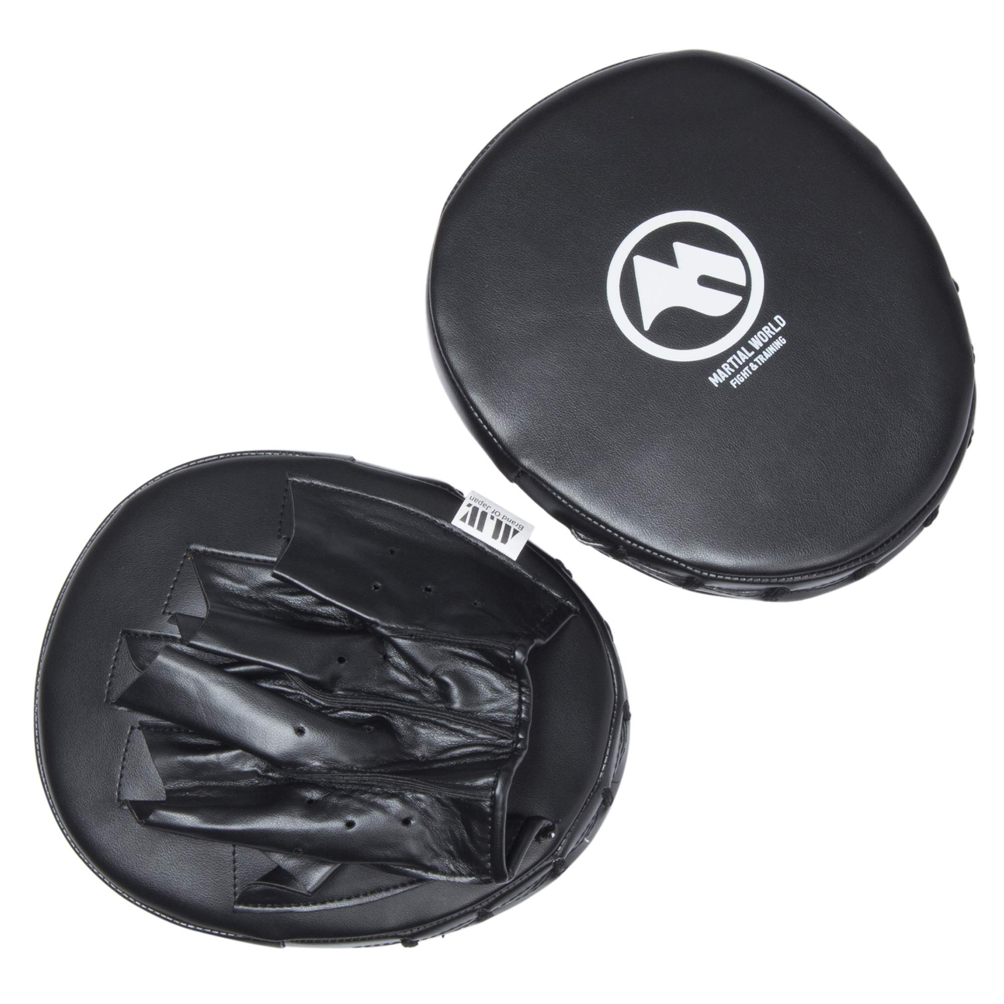 Martial World Warm-up Mitt, Punching, PM15-BK, Black, 21cm (height) x 17cm (width) x 2cm (thickness)