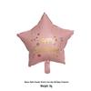 Cute Matte Frosted Teddy Bear & Rainbow Aluminum Balloons for Kids' First Birthday Decorations