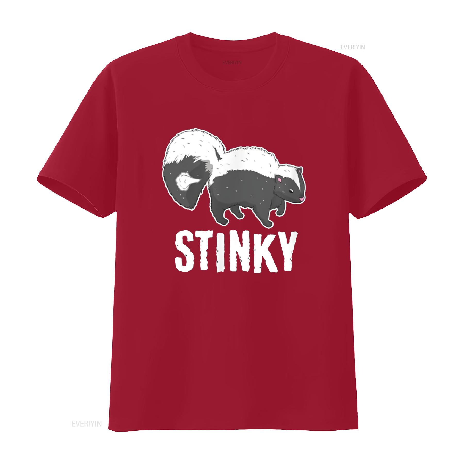 Stinky Skunk Smell Polecat Mammal Animal Lover Kids T Shirt vintage Washed homme Versatile Unisex Breathable fashion Stretched S