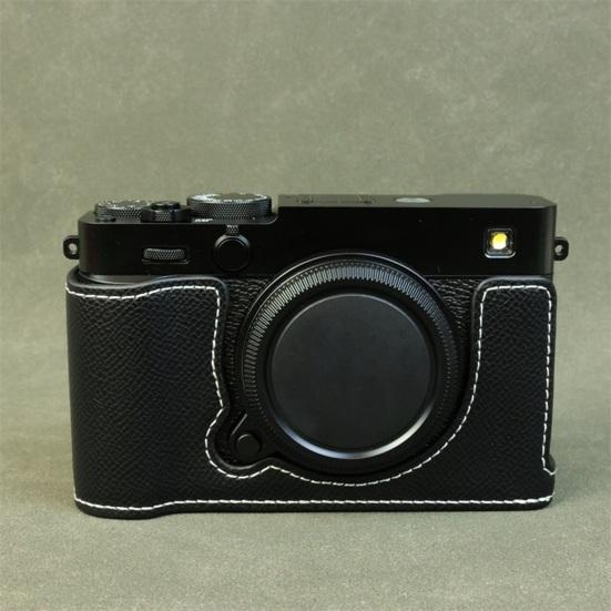 X-E5 Camera Half-Body Case Faux Leather Camera Protection Cover Scratch Bump Dust Resistant Protector