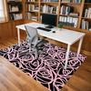 1pc Rose Pattern Themed Rug for Home Decor, Non-slip Office Carpet, Chair mat, Outdoor Mat, Christmas and Halloween gifts-0731056