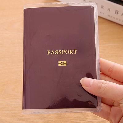 Passport Case Frosted Transparent Multi-functional Passport Case Card Case ID Card Case Travel Document Case