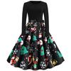 JPNTKY Fashion Spring Autumn O-Neck Long Sleeve Casual Dresses