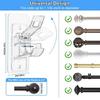 Installation Adjustables Curtain Rod Mounts No Drill Holders Strong Window Frame Brackets