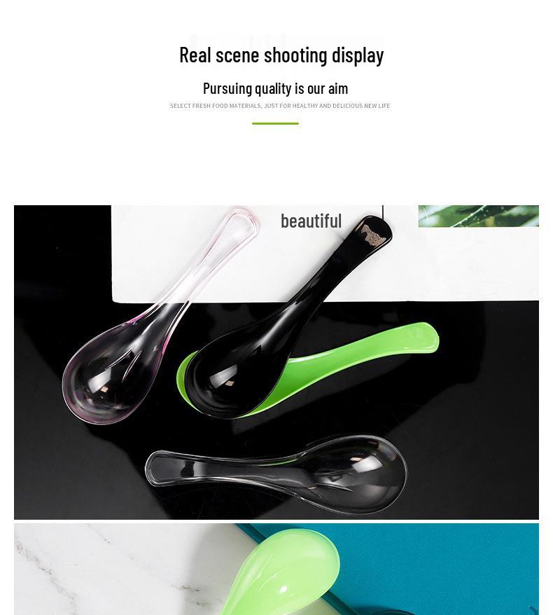 Customized Disposable Plastic Spoon for Dessert Catering