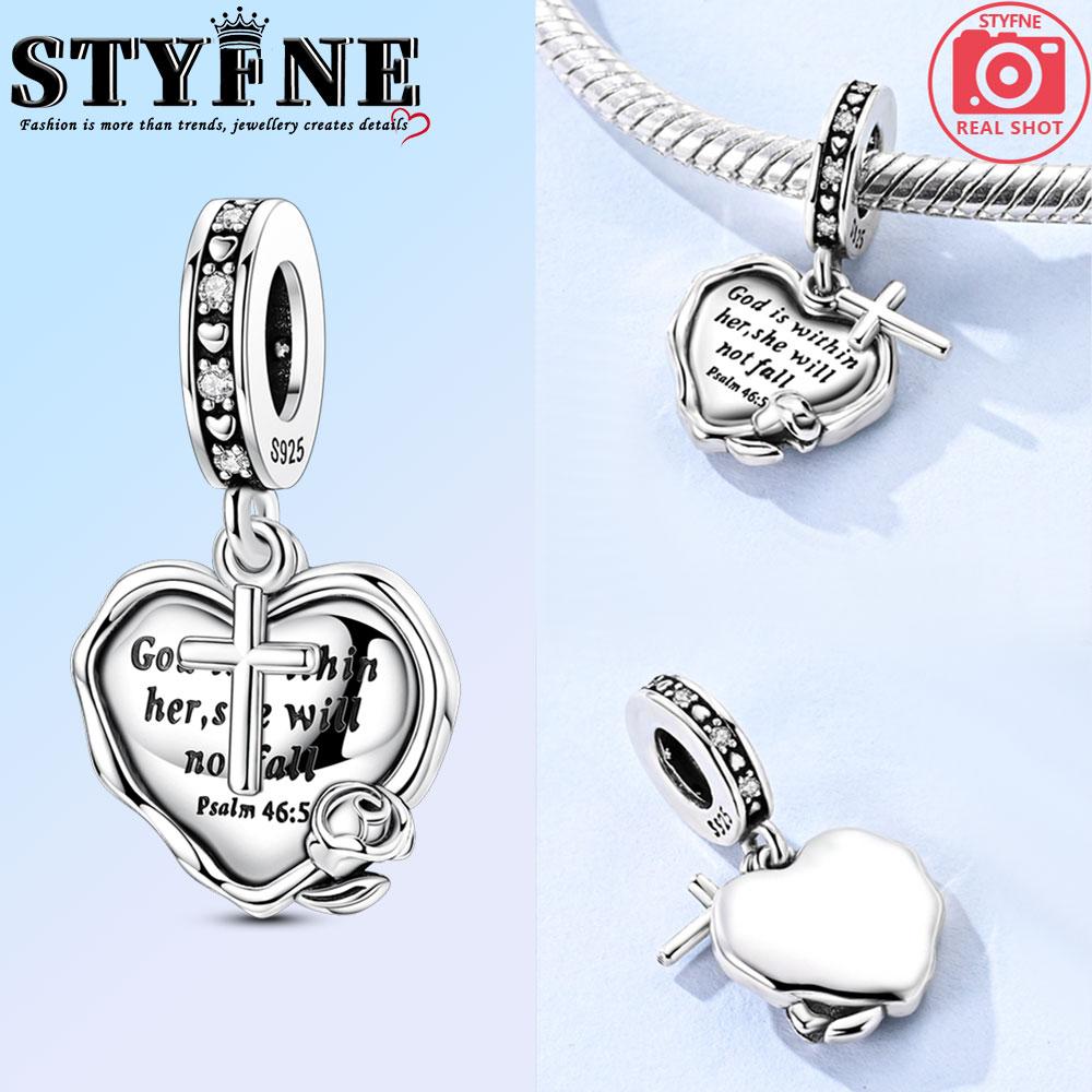 Copper Charms Infinite Lucky Four-Leaf Crop Fixed Clip Beads Pendant Fit Original Bracelet Diy Jewelry For Women