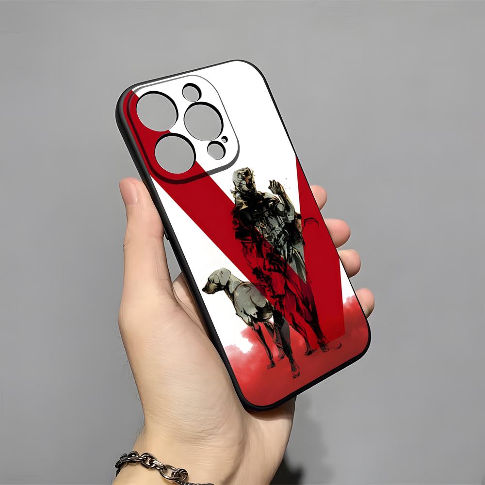 M-Metal G-Gear Solid Phone Case For IPhone 17 Pro Max 16 15 14 Pro Max 13 11 X Xs Xr 8 7Plus Silicone Cover