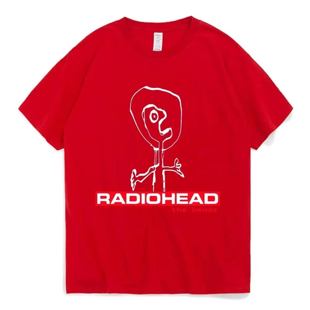 

2025 Лето Radiohead The Bends Футболка Мужская Женская Хлопковая Футболка Хип-Хоп Футболка с Коротким Рукавом Одежда Футболки Топы Подарок для Поклонников 4XL