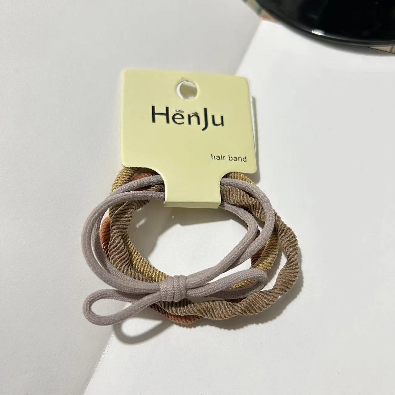 

2025 Симпатичные и простые резинки для волос - набор из 4 шт. жёлтый