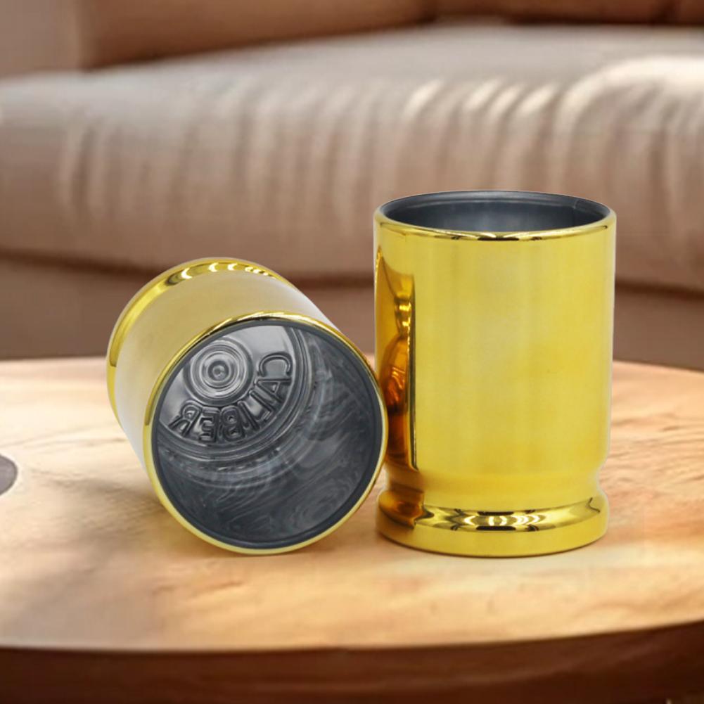 4Pcs/Set Creative Bullet Cup Set 3oz Plastic Wine Glass Bullet Caliber Wine Cup Drinking Shot Glass for Party Supplies