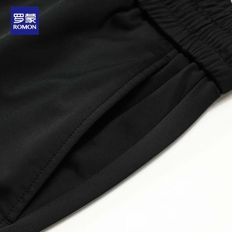 ROMON Herren Eis-Seide Stretch Gerade Bein Freizeithose