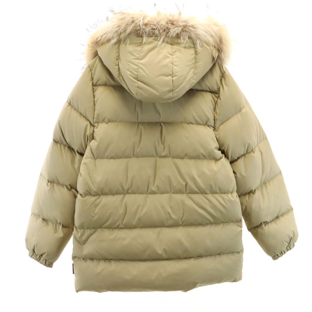 MONCLER Down jacket beige With raccoon fur Women Used