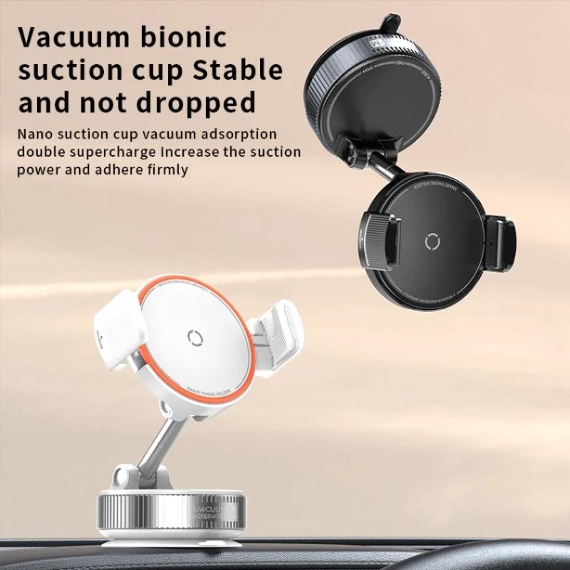 Desktop Telescopic Clip Vacuum Phone Holder Vacuum Suction for iPhone 17-12 Samsung for Car Windshield/Display Screen/Console