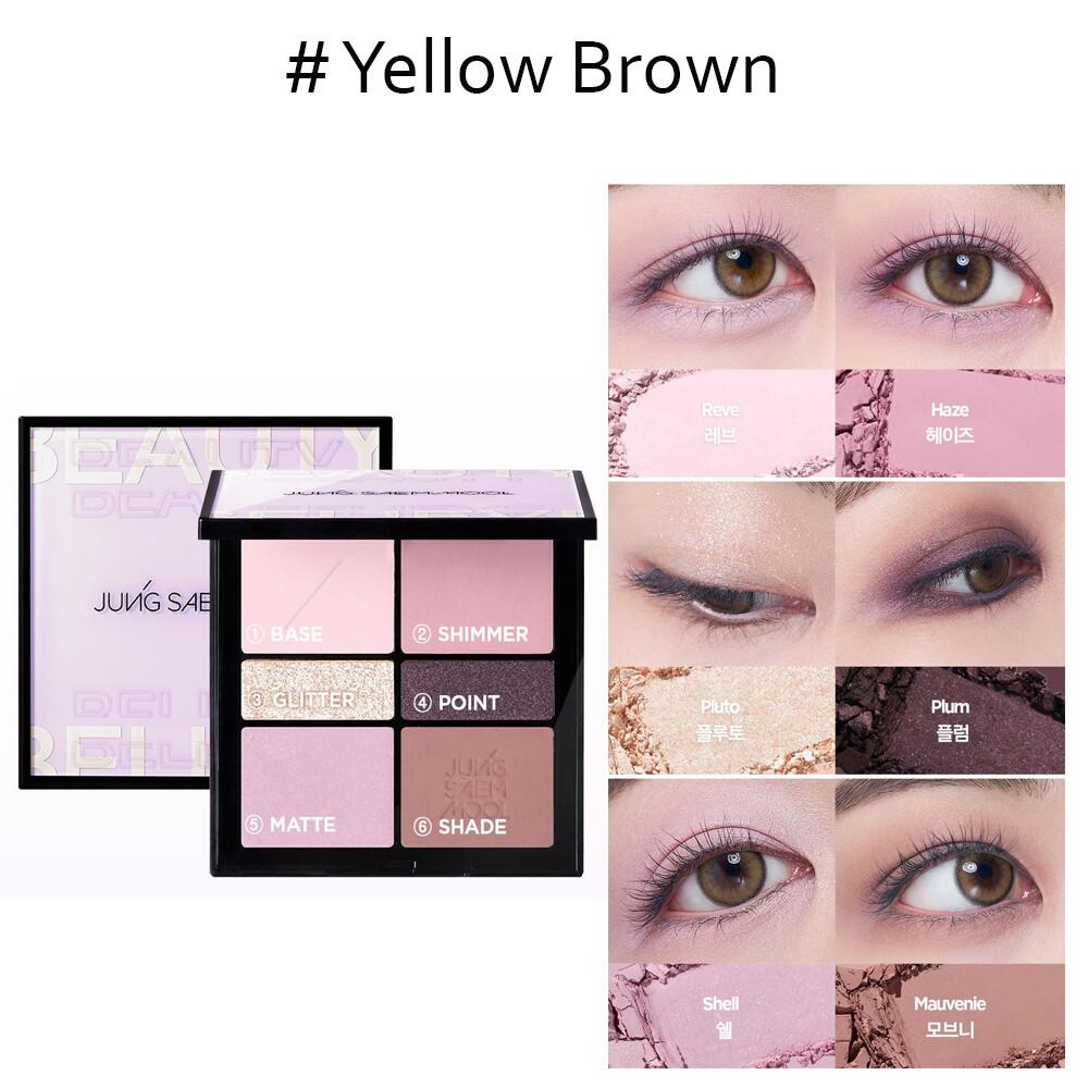 JUNGSAEMMOOL Палетка теней для век Artist 14,5 г 3 цвета Мультипалетка K-Beauty YELLOW BROWN