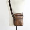 Men's Genuine Leather Crossbody Shoulder Bag - Korean Style Business Casual