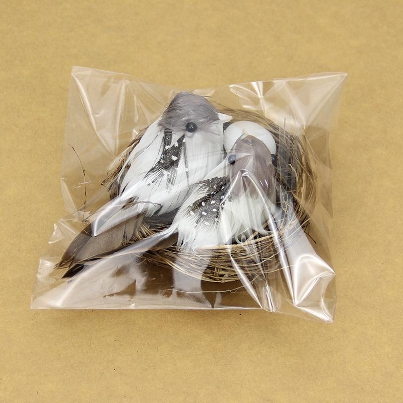 1Set Exquisite Simulation Of Bird'S Nest Natural Circle Bird Cage, Garden Decoration Set With Delicate Craftsmanship To Create Natural Beauty