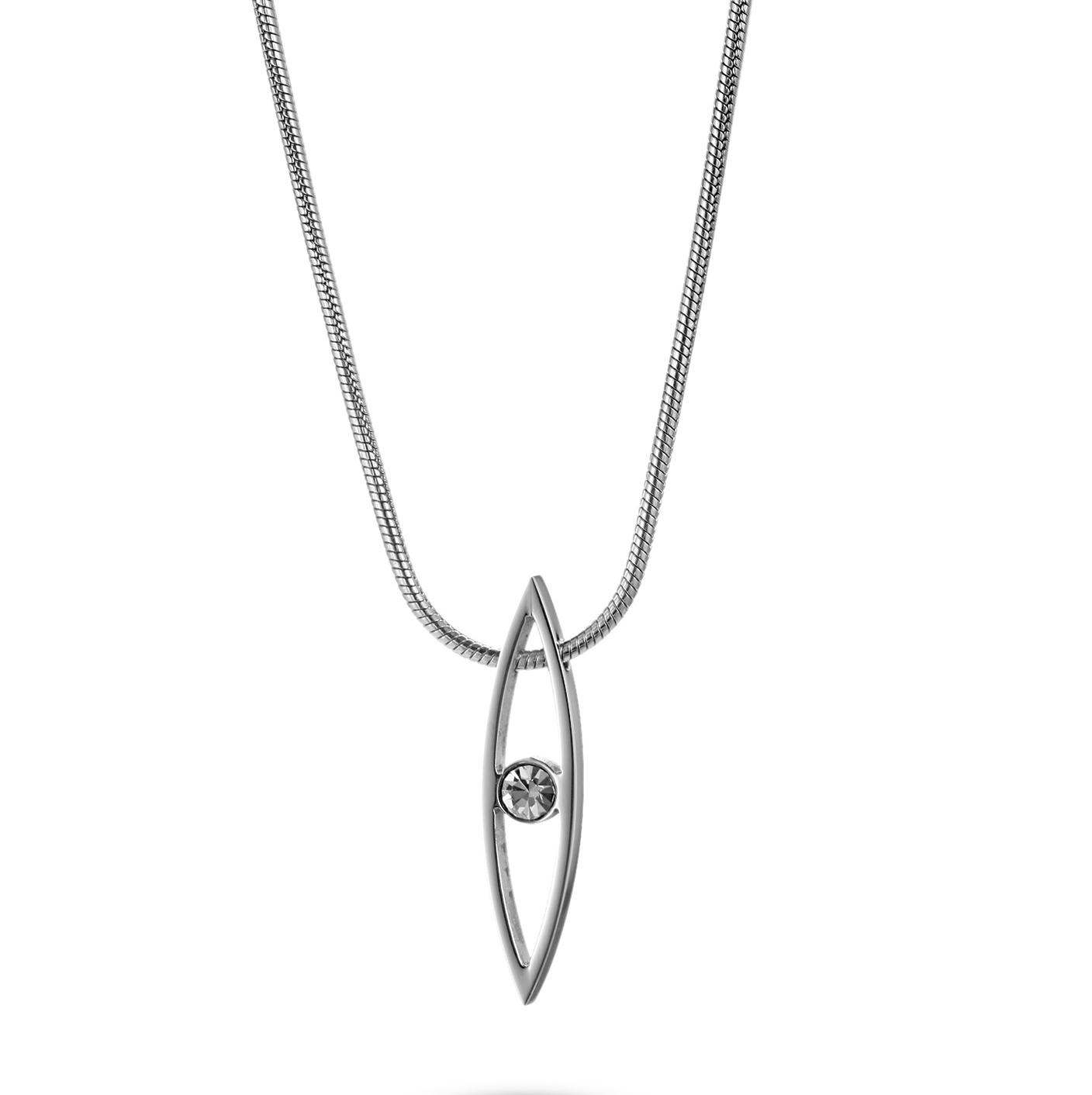 

TITANIUM NECKLACE Titanium necklace with stainless steel soft snake chain in shiny finished