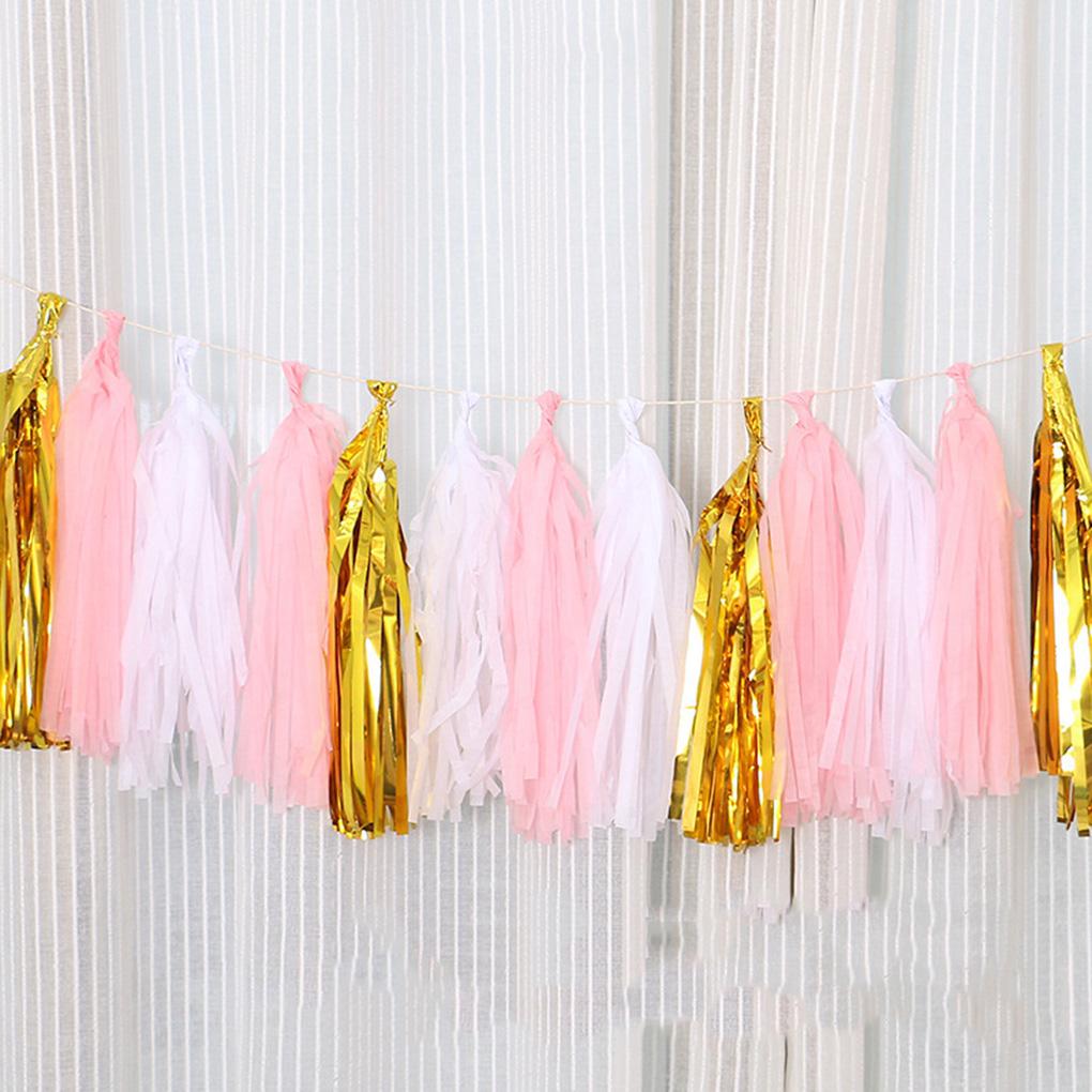 20PCSDIY Party Tassel Banner Wedding Baby Gift Birthday Banner Home Decoration
