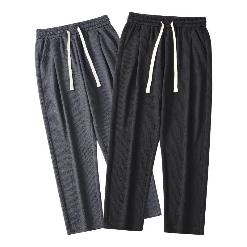 Pants men's spring and autumn new men's clothing trend straight loose casual trousers drape wide legs men