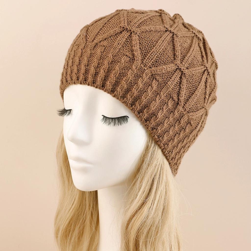 Single Layer Fried Dough Twists Pullover Hat Autumn and Winter New Style Men and Women Knitting Wool Pile Hat Warm Fashion Ear Protection Hat EMA