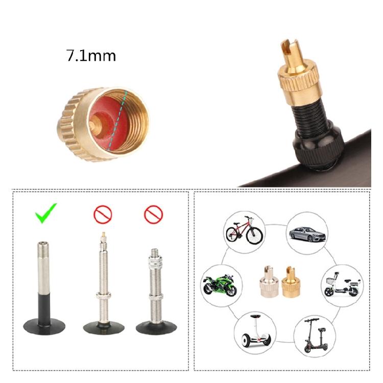 10Pcs Tire Valves Stem Caps Replacement Copper Auto Tyre Stem Cover Dust Cover Car Motorcycle Tire Valves Caps Enduring