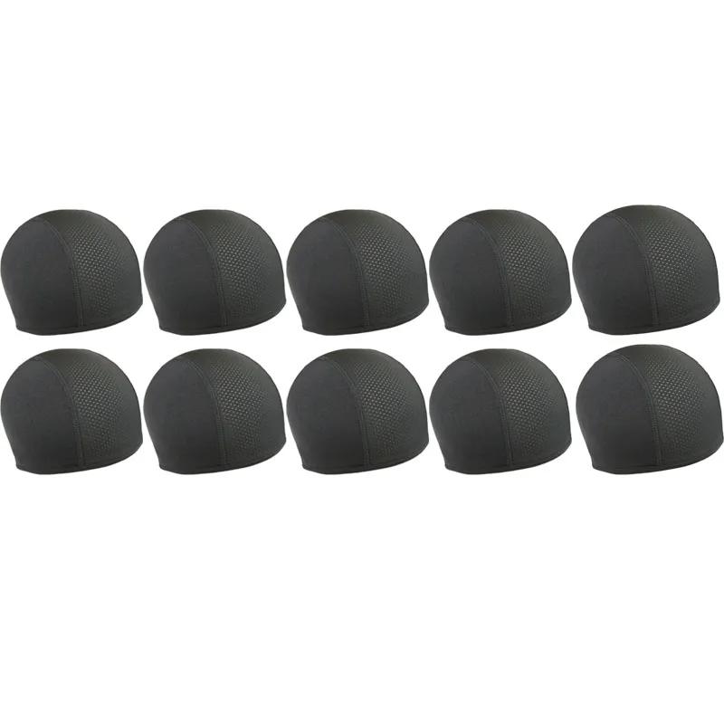 Motorcycle Cycling Cap Quick Dry Breathable Moisture Wicking Under Helmet Beanie Inner Lined Dome Sport Cap Motor Accessories