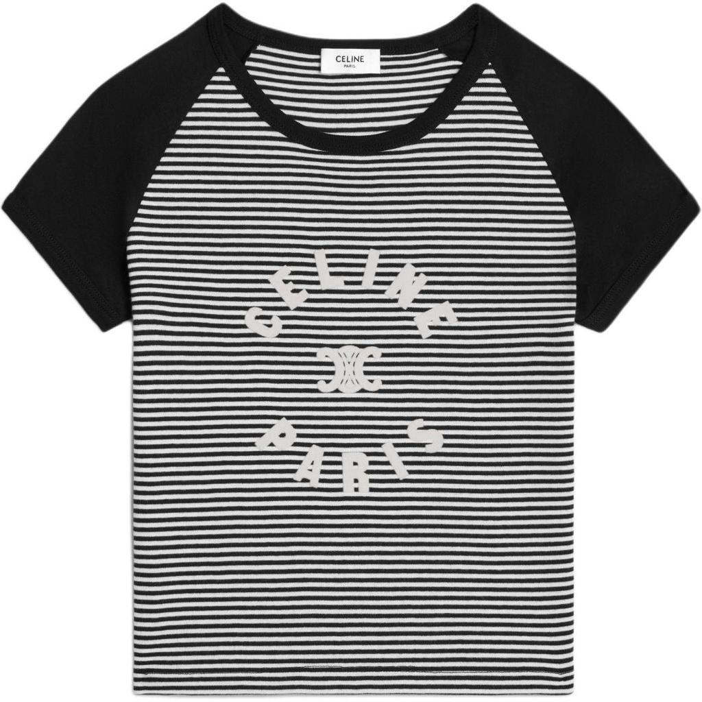 CELINE Triomphe T shirt In Cotton Jersey Women's 2X48N615Z-38BY