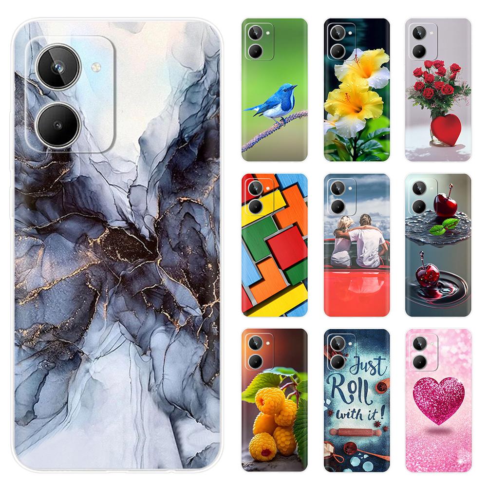 Mobile Phone Bag Case For Realme 10 4G Case For Realme 10 Pro Cover Soft Silicone Bumper For OPPO Realme 10 Realme10 Pro Plus