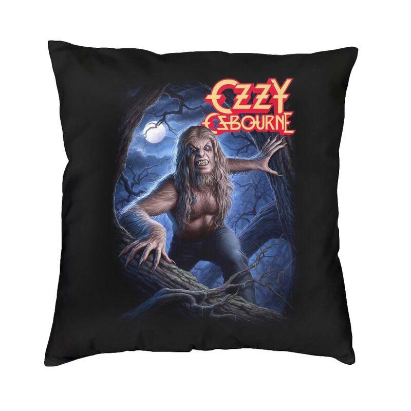 Vibrant Ozzy Osbourne Square Throw Pillow Case Decoration 3D Two Side Print Rock Band Heavy Metal Cushion Cover for Living Room