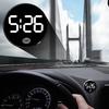 Car LED Digital Clock with Temperature Display Easy Installation Magnetic Back Round Clock for Dashboard or Consoles