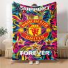 Manchester Blanket Comfortable Perfect for Office Chair Livingroom Couch Four Seasons Universal Digital Print Gifts For Family Or Friends