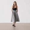 2024 Women's A-Line Pleated High Waist Mid-Length Skirt