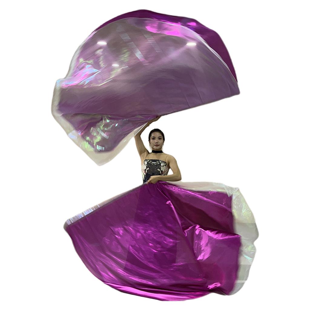 2 Stück Lobpreis Tanz Anbetungsflaggen mit ausziehbarer Stange Halbkreis Anbetungsflügel Flaggen Kirchenanbetungsflaggen für Tänzer