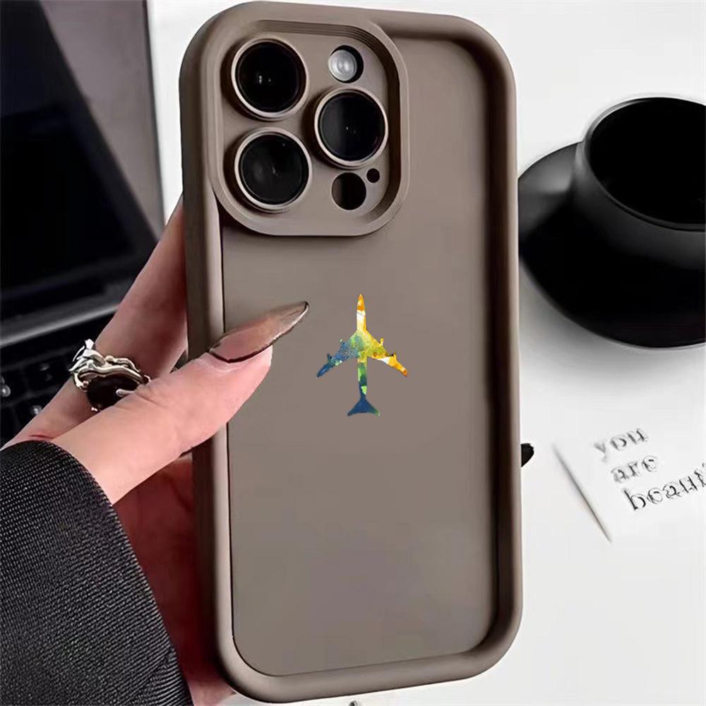 Ae100 Travel World Paper Plane art Huse de protecție pentru telefon pentru iPhone 13 14 15 Pro Max infinix Hot 40i Tecno Camon 30 20 Pro Angel Eyes TPU Copertă din spate